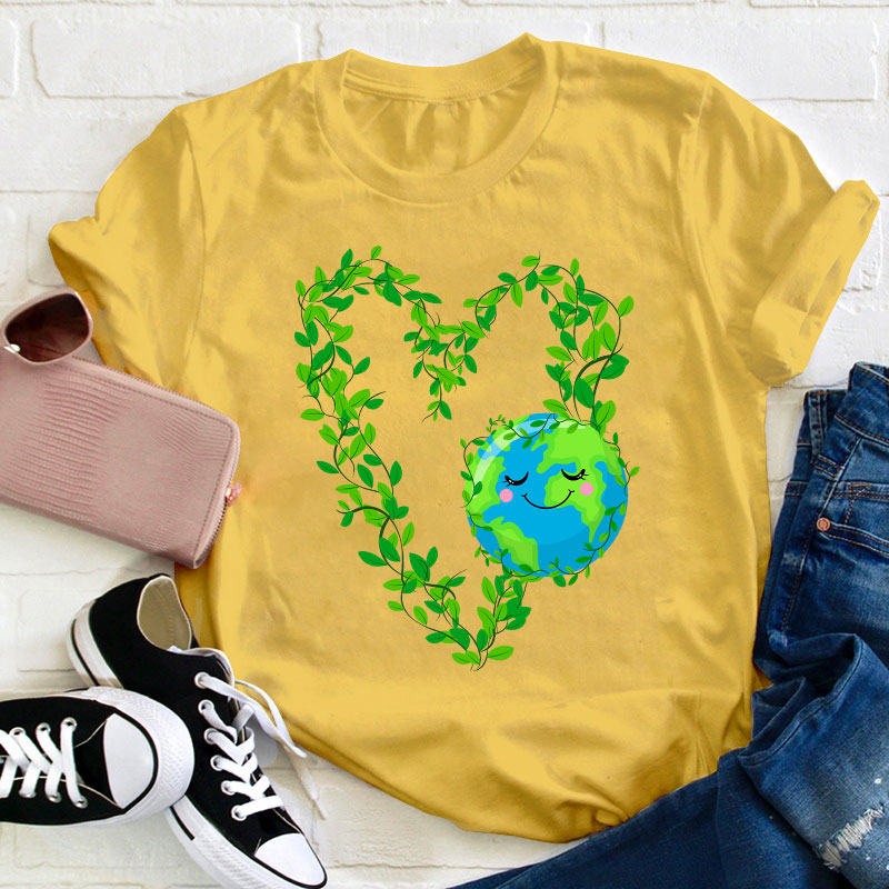 Earth Heart Teacher T-Shirt